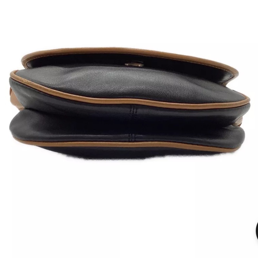 Celine Triomphe Vintage Black Leather Shoulder Bag w/Golden Trim. Comes with COA - Picture 3 of 17